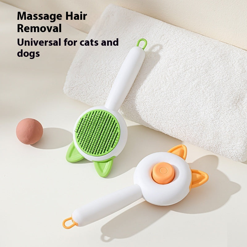 Pet Dog Brush Cat Comb Self Cleaning Pet Hair Remover Brush For Dogs Cats Grooming Tools Pets Dematting Comb Dogs Accessories Pet Products - Paw Heroes Shop