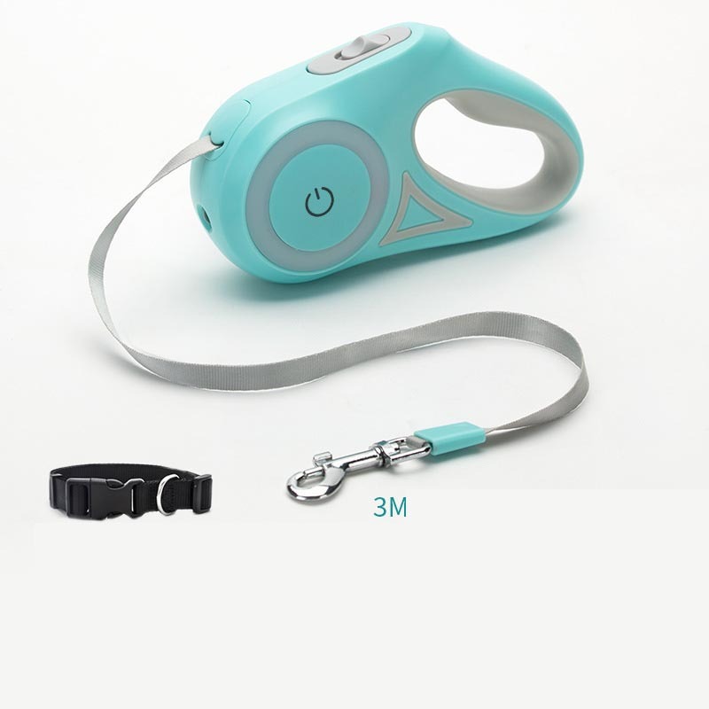 Dog Leash Retractable Leash And Dog Collar Spotlight Automatic Pet Dog Cat Traction Rope For Small Medium Dogs Pet Product - Paw Heroes Shop