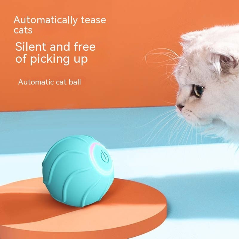 Smart Cat Toys Rolling Ball Pet Cat Owner Interactive Pets Toys Automatic Bouncing Ball USB Self Hi Teasing Kittens Jumping Ball - Paw Heroes Shop