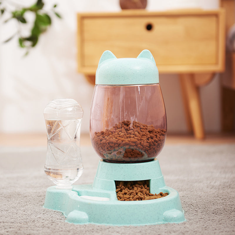 Automatic pet feeder drinking fountain - Paw Heroes Shop