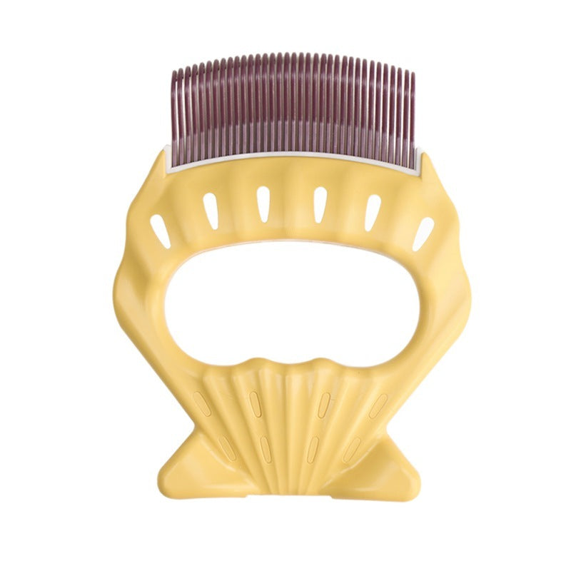 Pet Dog Cat Combs Shell Shaped Hair Remover Brush Pet Grooming Tools Dog Massage Comb Brush For Remove Pet Cat Loose Hairs - Paw Heroes Shop