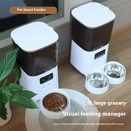 Pet Feeder 5L Automatic Feeding Machine - Paw Heroes Shop