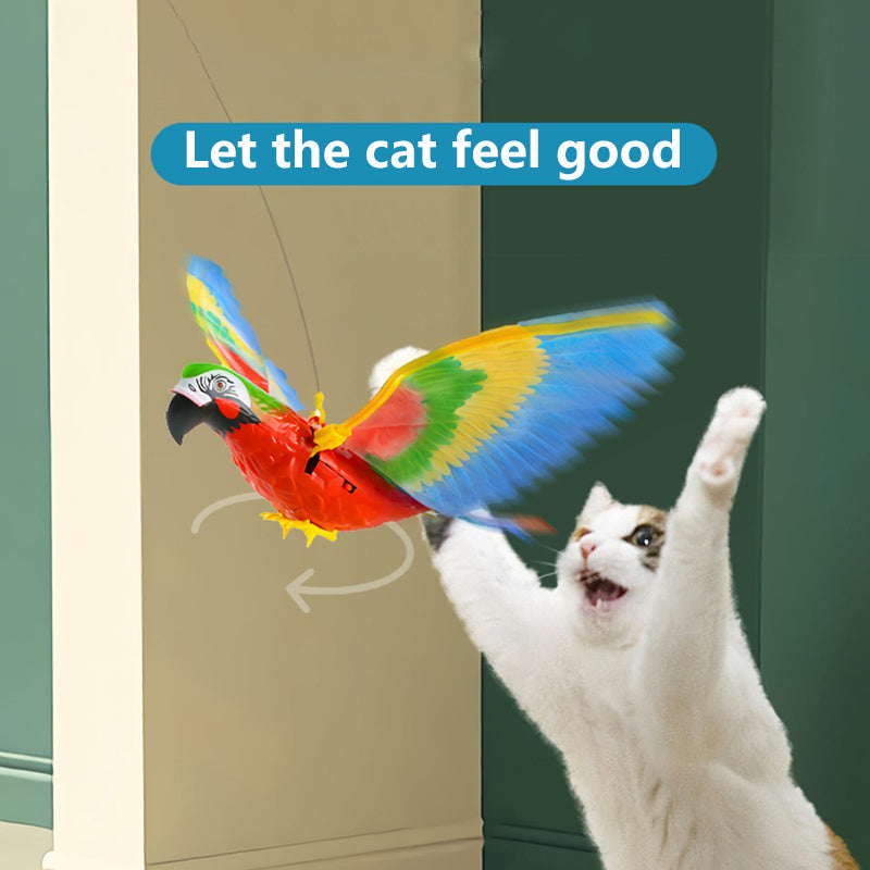 Simulation Bird Cat Interactive Pet Toys Hanging Eagle Flying Teasering Play Kitten Dog Toys Animals Cat Accessories Supplies - Paw Heroes Shop