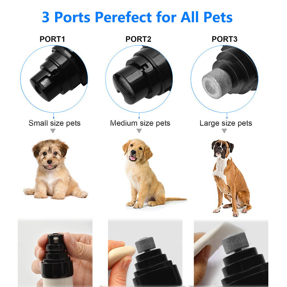 Electric Dog Nail Clippers Grinders Rechargeable USB Charging Pet Quiet Cat Paws Nail Grooming Trimmer Tools - Paw Heroes Shop