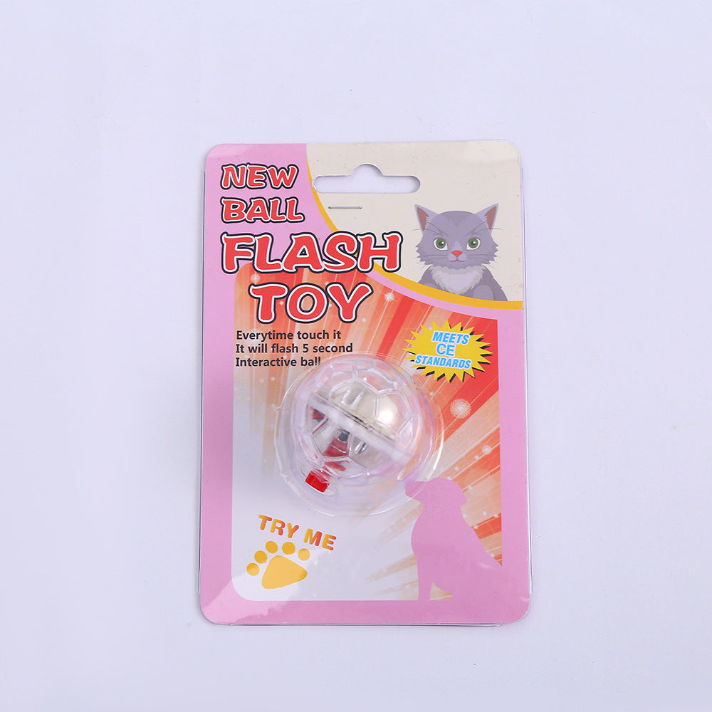 Cat Dog Toy Ball New Fashion Glowing Transparent Plastic Ball Pet Interactive Toy Funny Training Cat GlowBalls Toys Pet Products - Paw Heroes Shop
