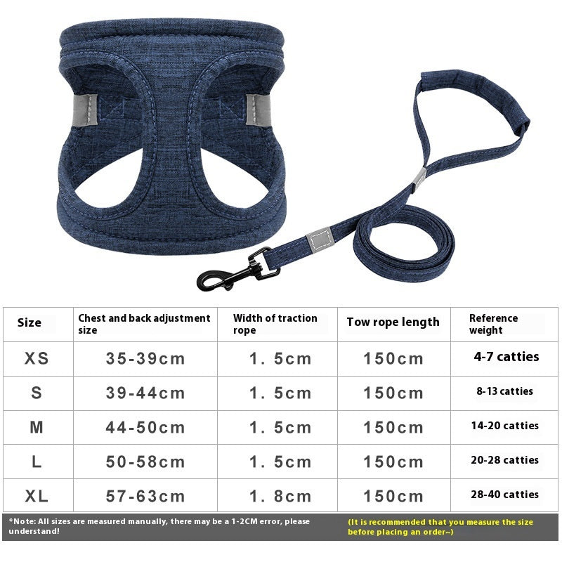 Dog Walking Dog Rope Leash Vest Style - Paw Heroes Shop