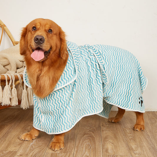 Pet Dogs And Cats Microfiber Bathrobe Towel - Paw Heroes Shop