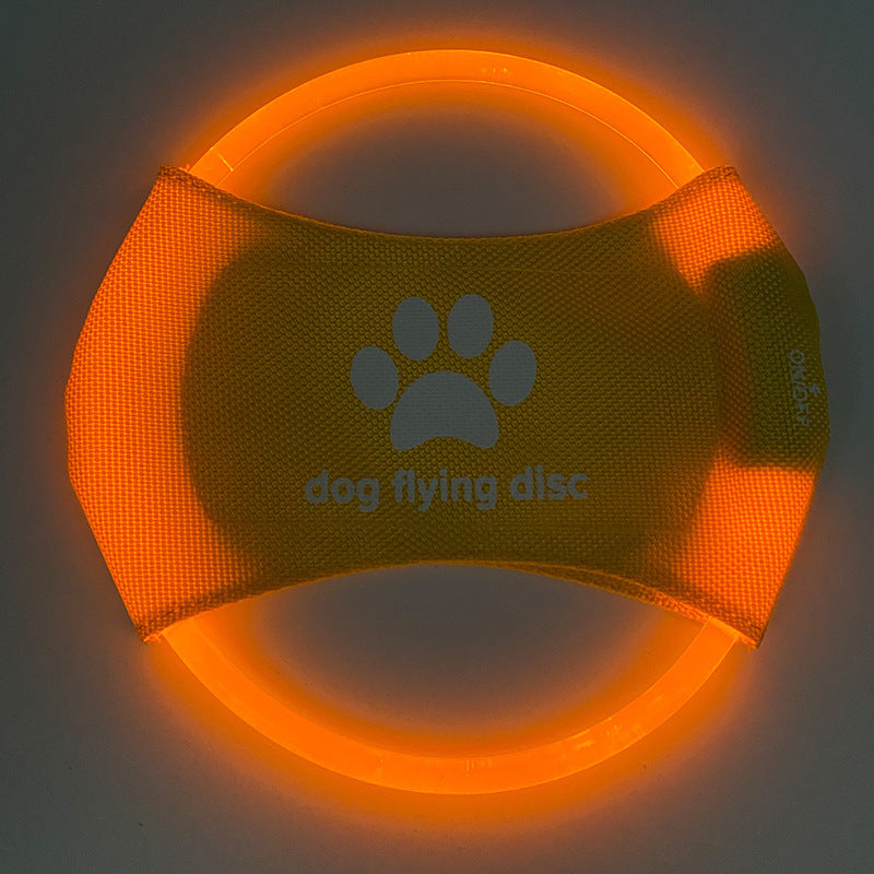 Dog Flying Discs Light Glowing LED LuminousTrainning Interactive Toys Game Flying Discs Dog Toy Pet Dog Accessories Pet Products - Paw Heroes Shop