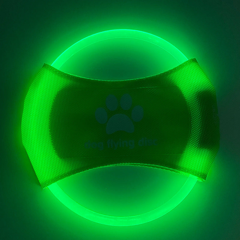 Dog Flying Discs Light Glowing LED LuminousTrainning Interactive Toys Game Flying Discs Dog Toy Pet Dog Accessories Pet Products - Paw Heroes Shop