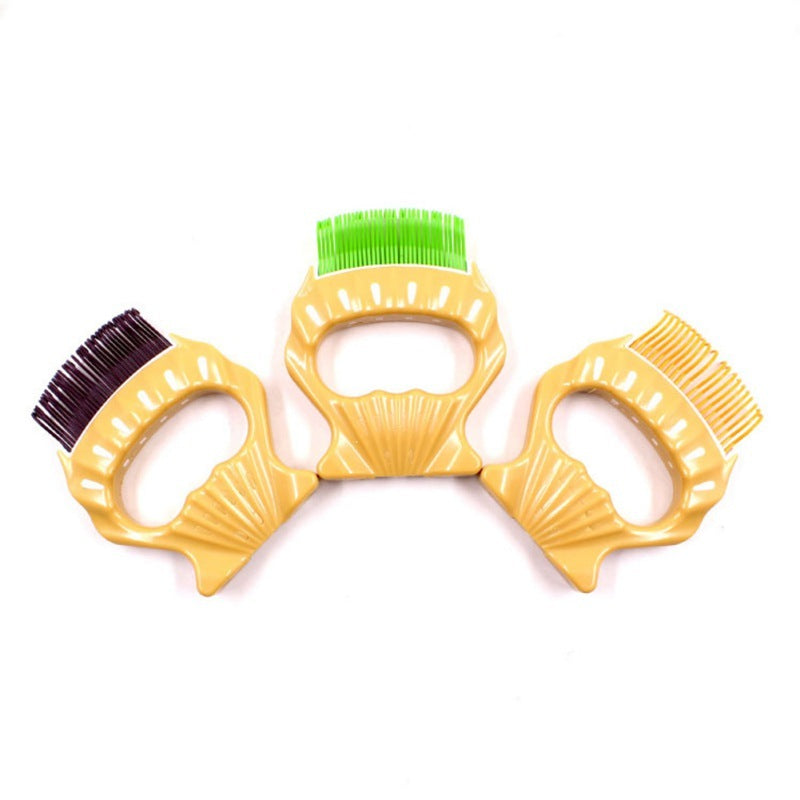 Pet Dog Cat Combs Shell Shaped Hair Remover Brush Pet Grooming Tools Dog Massage Comb Brush For Remove Pet Cat Loose Hairs - Paw Heroes Shop