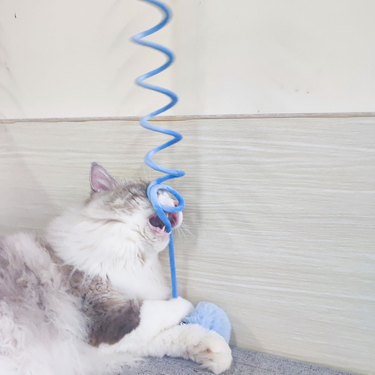 Cat Toy Self-Hi Sucker Spring Rabbit Hair Ball Interactive Play Pet Supplies Interactive Toys - Paw Heroes Shop