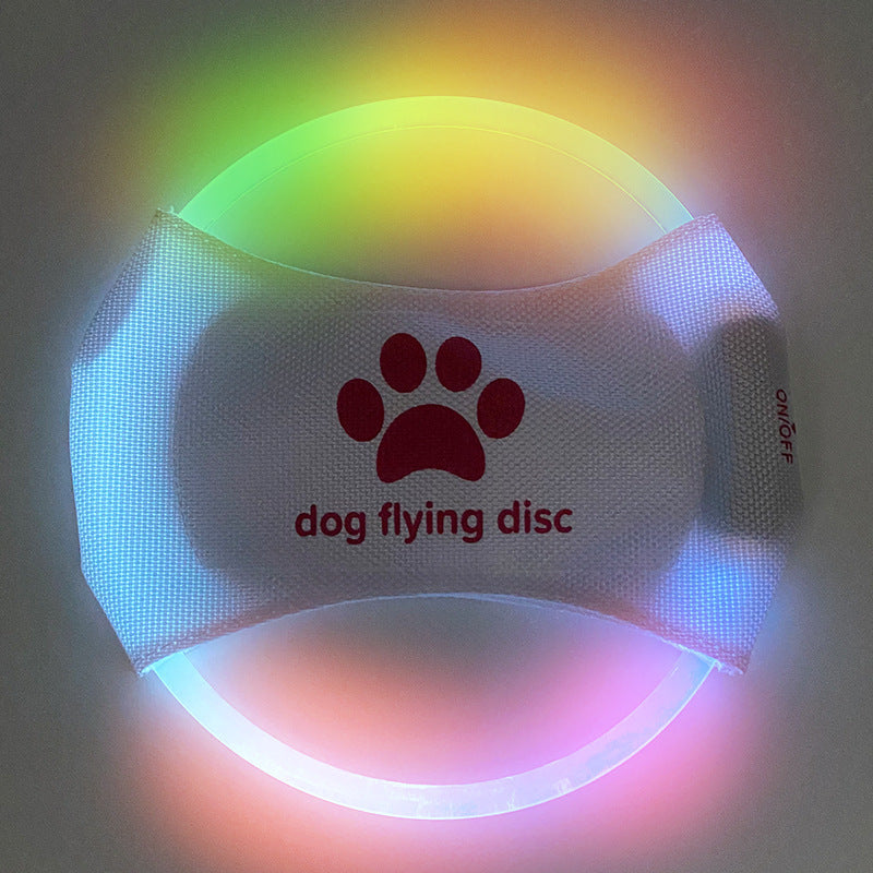 Dog Flying Discs Light Glowing LED LuminousTrainning Interactive Toys Game Flying Discs Dog Toy Pet Dog Accessories Pet Products - Paw Heroes Shop