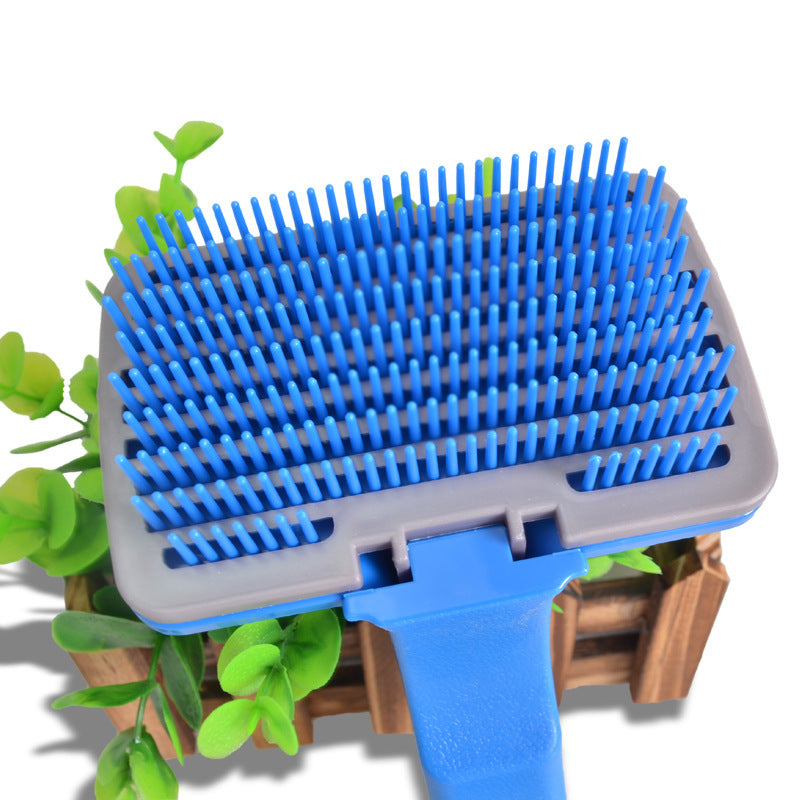 Pet Brush Comb Puppy Dog Cats Self Cleaning Combs Hair Trimmer Grooming Tools for Dog Animals Pet Cleaning Supplies - Paw Heroes Shop