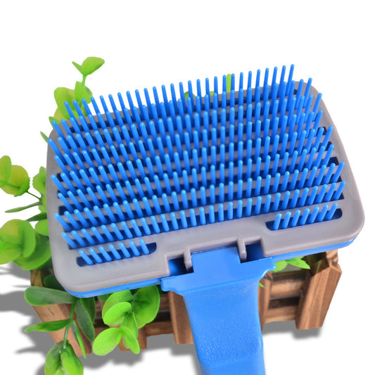 Pet Brush Comb Puppy Dog Cats Self Cleaning Combs Hair Trimmer Grooming Tools for Dog Animals Pet Cleaning Supplies - Paw Heroes Shop