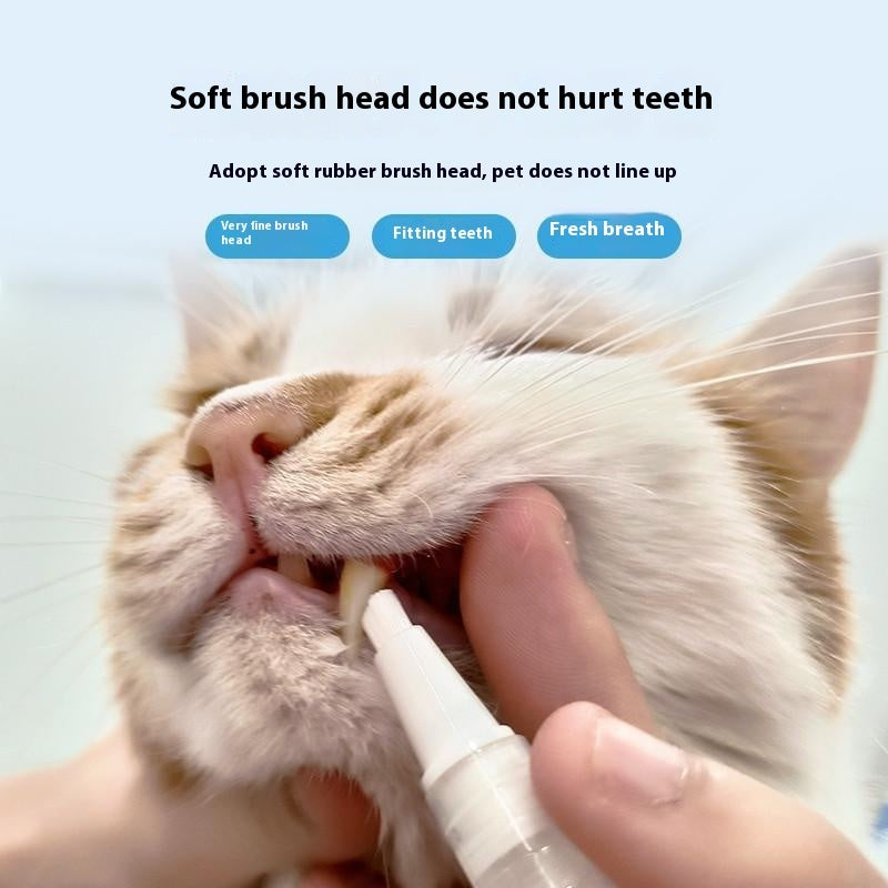 Pet Toothbrush Pen Teeth Cleaning Tools Breath Pet - Paw Heroes Shop