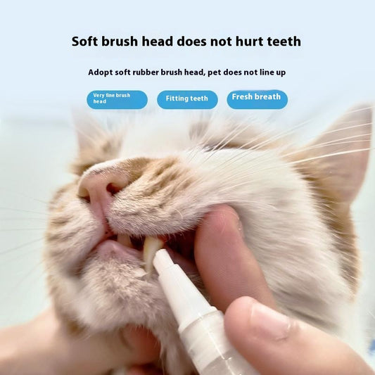 Pet Toothbrush Pen Teeth Cleaning Tools Breath Pet - Paw Heroes Shop