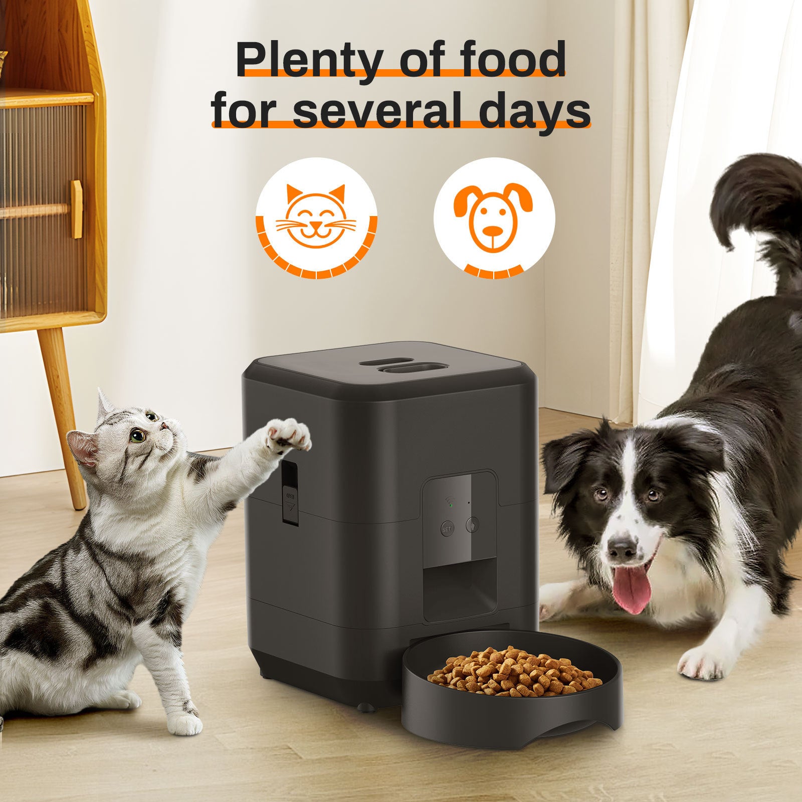 Pet Intelligent Timing Quantitative Remote Automatic Pet Feeder - Paw Heroes Shop