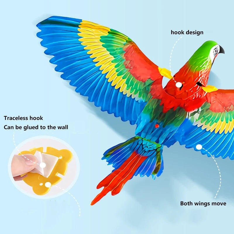 Simulation Bird Cat Interactive Pet Toys Hanging Eagle Flying Teasering Play Kitten Dog Toys Animals Cat Accessories Supplies - Paw Heroes Shop