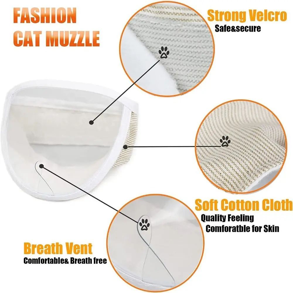 Anti Bite Puppy Kitten Muzzles Mask Pet Product Cat Muzzle Breathable Dogs Cats Bathing Grooming Tools - Paw Heroes Shop
