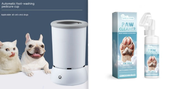 Pet Paw Cleaning Cup Automatic Foot Washing Dogs And Cats Electric Cleaning Device - Paw Heroes Shop