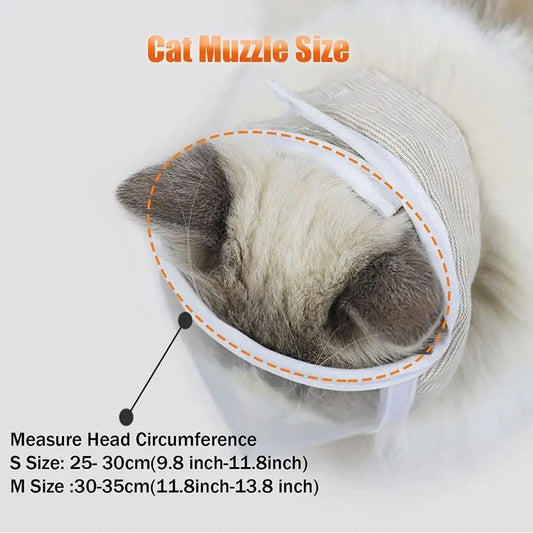 Anti Bite Puppy Kitten Muzzles Mask Pet Product Cat Muzzle Breathable Dogs Cats Bathing Grooming Tools - Paw Heroes Shop