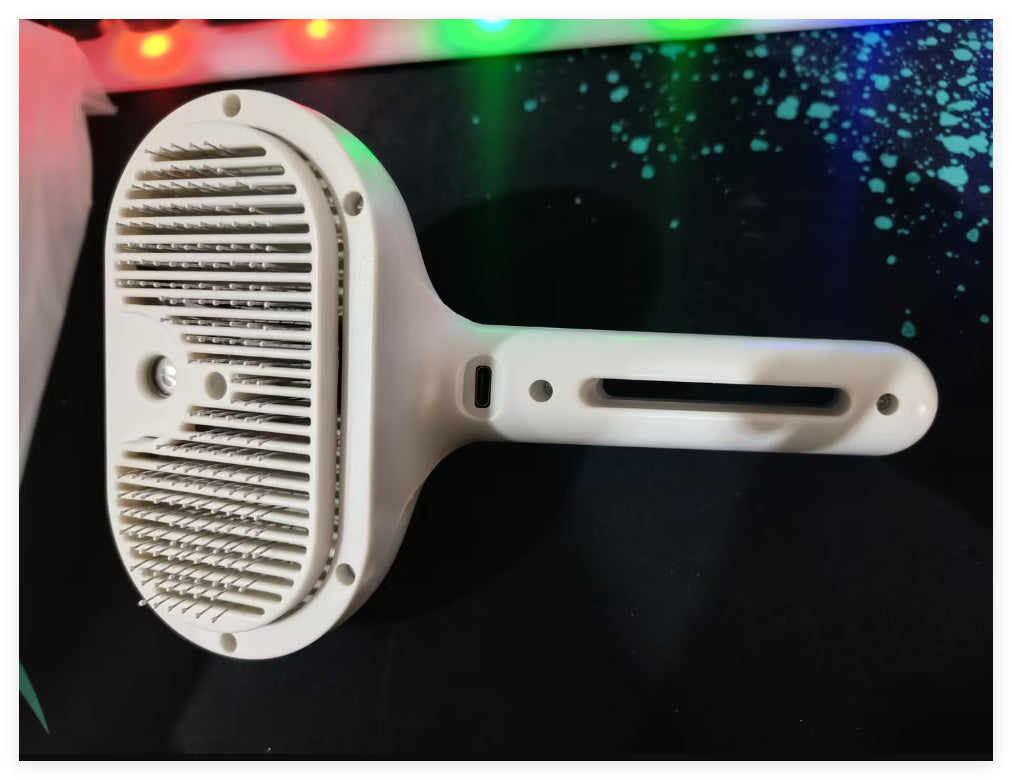 Pet Comb Self Cleaning Pets Hair Remover Brush For Dogs Grooming Tools Dematting Comb Built-in Mist Humidifier Pet Products - Paw Heroes Shop