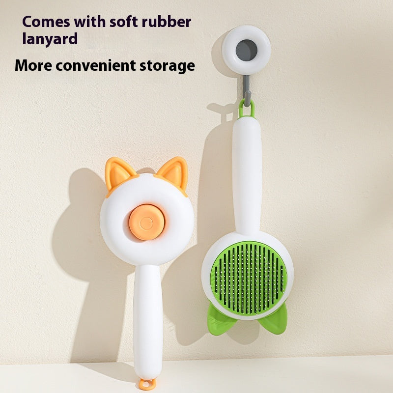 Pet Dog Brush Cat Comb Self Cleaning Pet Hair Remover Brush For Dogs Cats Grooming Tools Pets Dematting Comb Dogs Accessories Pet Products - Paw Heroes Shop