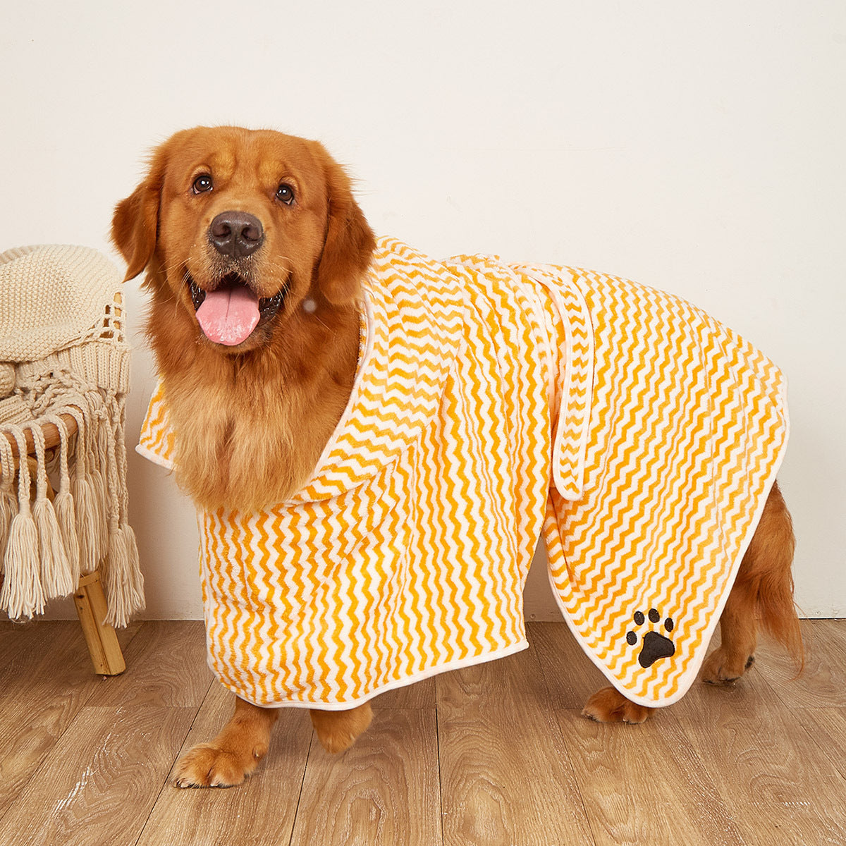 Pet Dogs And Cats Microfiber Bathrobe Towel - Paw Heroes Shop
