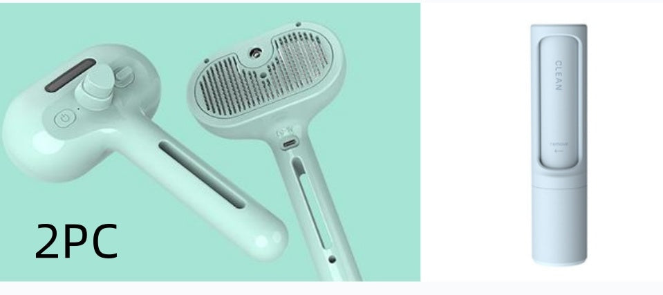 Pet Comb Self Cleaning Pets Hair Remover Brush For Dogs Grooming Tools Dematting Comb Built-in Mist Humidifier Pet Products - Paw Heroes Shop