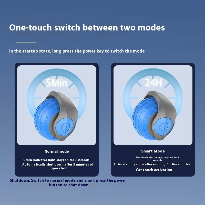 New Interactive Cat Toys Ball Auto Electric Rolling Ball Toys For Cat Kitty Pets Smart Automatic Teaser USB Rechargeable Cat Toy Pet Products - Paw Heroes Shop