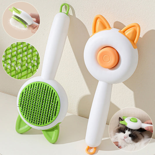 Pet Dog Brush Cat Comb Self Cleaning Pet Hair Remover Brush For Dogs Cats Grooming Tools Pets Dematting Comb Dogs Accessories Pet Products - Paw Heroes Shop
