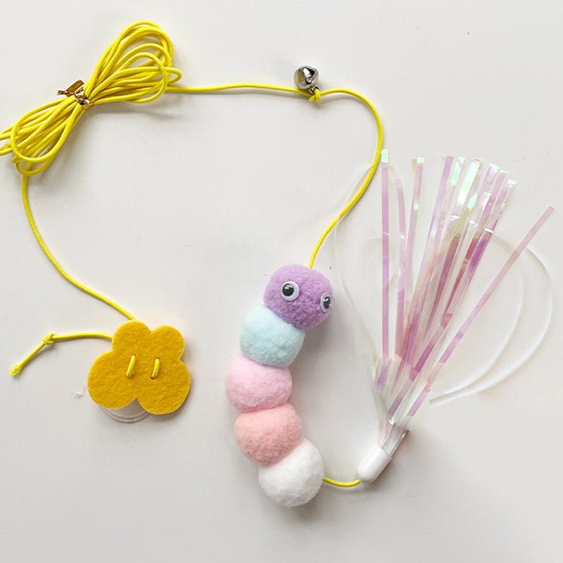 Cat Toys Simulated Cute Toys Funny Self-hey Interactive Toy Rope Grabbing Mouse Telescopic Hanging Cat Pet Supplies - Paw Heroes Shop