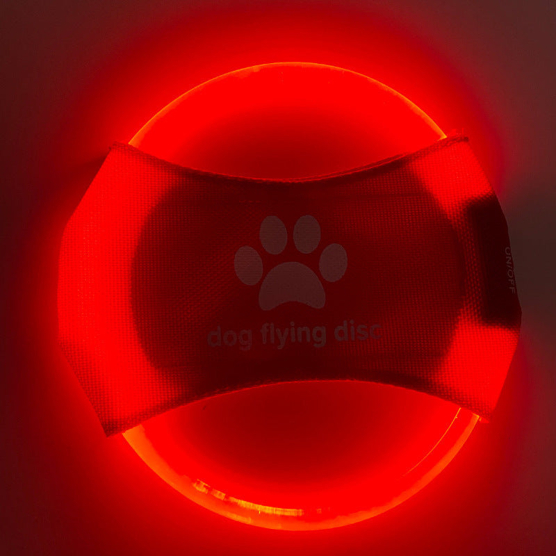 Dog Flying Discs Light Glowing LED LuminousTrainning Interactive Toys Game Flying Discs Dog Toy Pet Dog Accessories Pet Products - Paw Heroes Shop