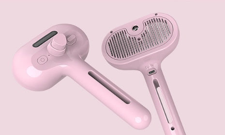 Pet Comb Self Cleaning Pets Hair Remover Brush For Dogs Grooming Tools Dematting Comb Built-in Mist Humidifier Pet Products - Paw Heroes Shop